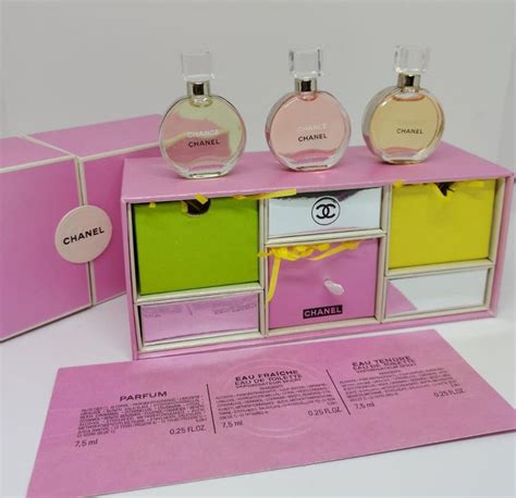 chance chanel mini|chanel chance mini perfume set.